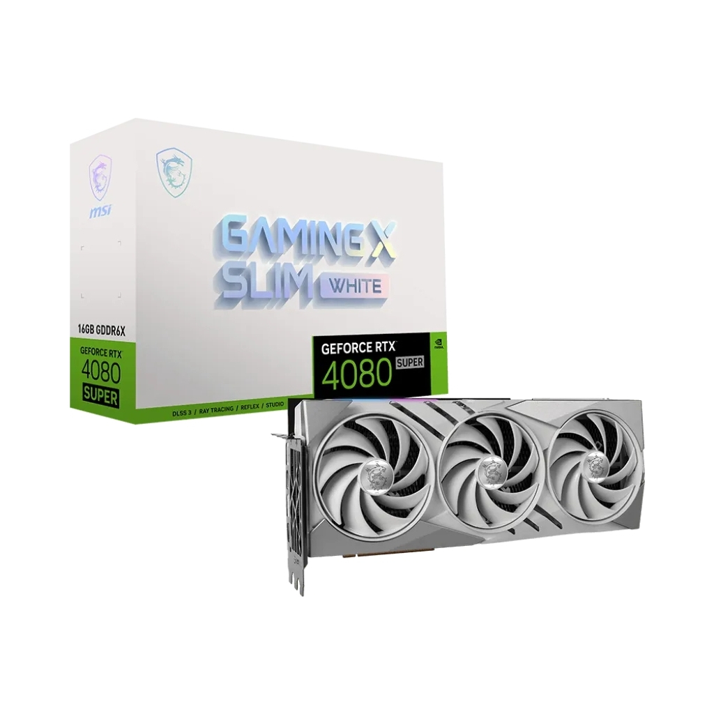 Відеокарта MSI GeForce RTX4080 SUPER 16GB GAMING X SLIM WHITE (RTX 4080 SUPER 16G GAMING X SLIM WHITE) - зображення 7