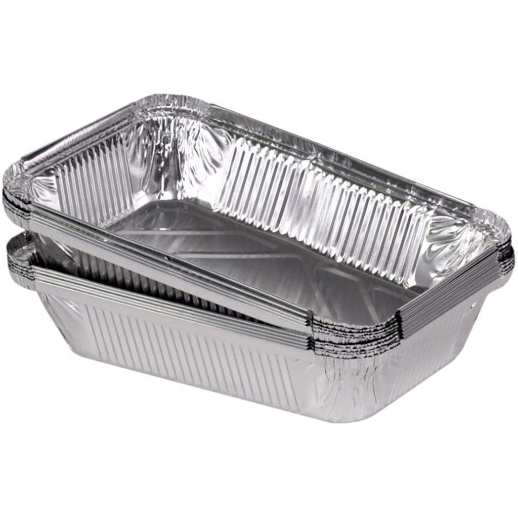Контейнер для продуктів одноразовий PRO service алюмінієвий прямокутний SP64L 960 мл 100 шт. (4823071630312) - зображення 1