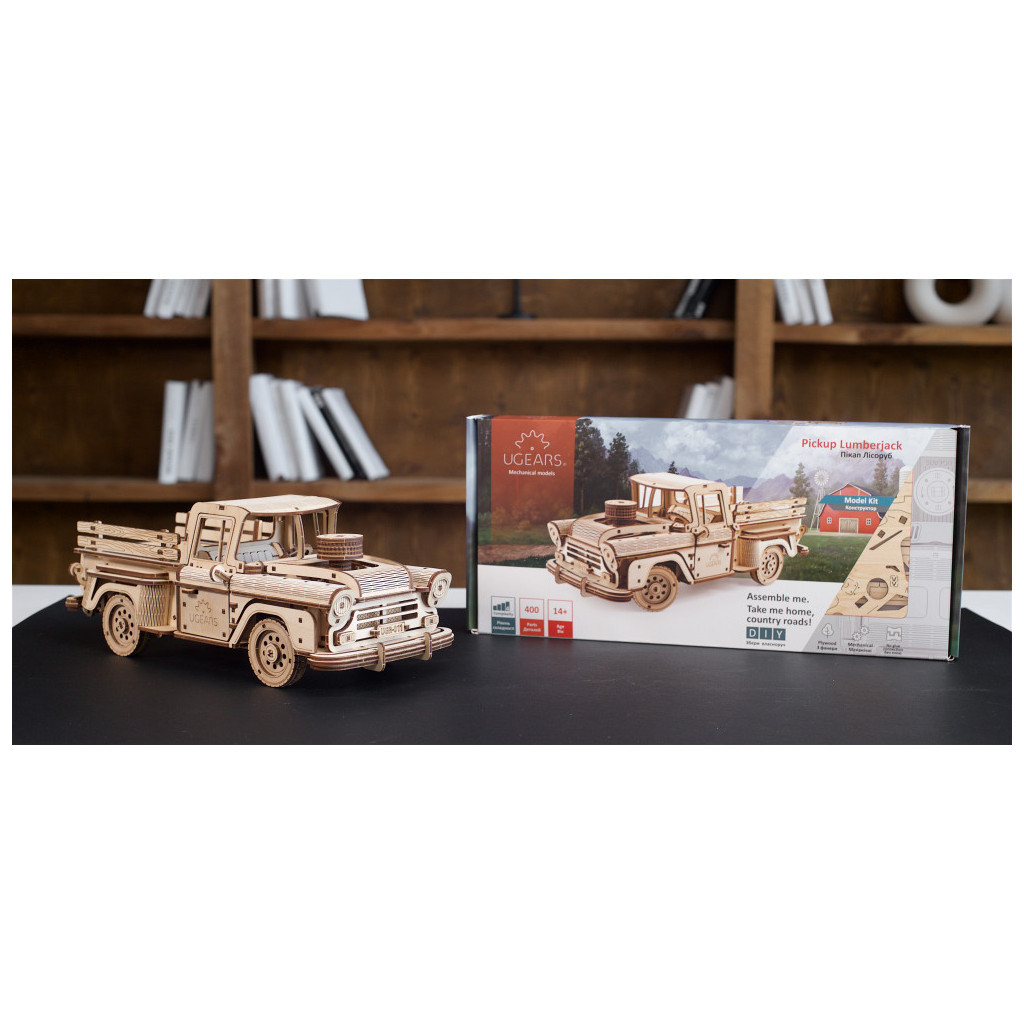 Конструктор Ugears Пікап Лісоруб (6337393) - зображення 11