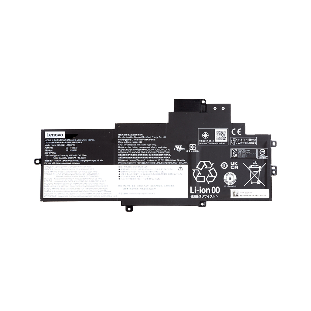 Акумулятор до ноутбука Lenovo L21M3P74 11.61V 4270mAh (NB481385) - зображення 1