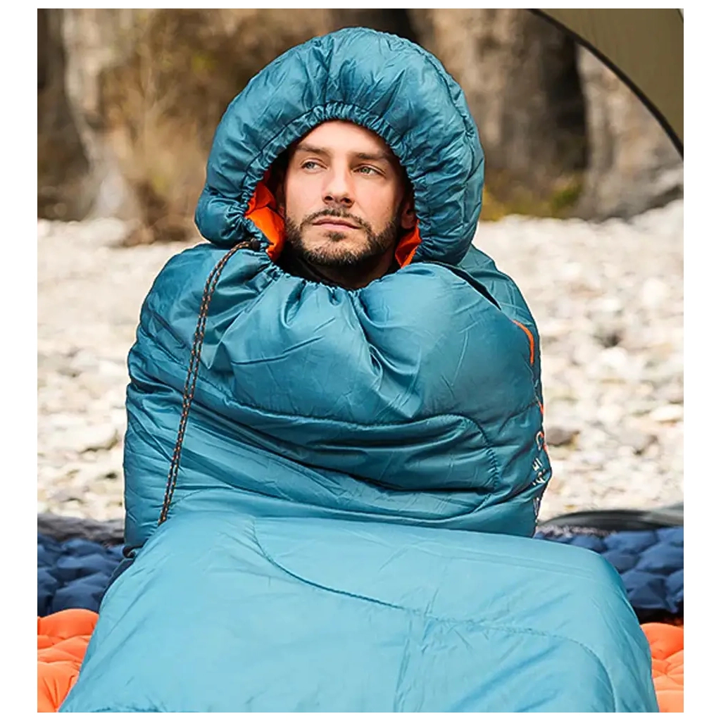 Спальний мішок KingCamp Tigris 250 Peacockblue (KS2423_PEACOCKBLUE_L) - зображення 6