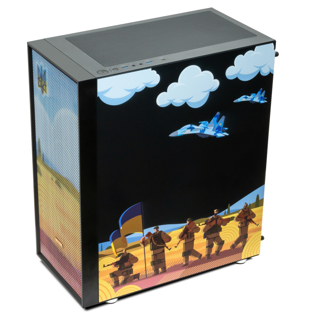 Корпус Vinga Pillar Black Freedom soldiers (01230011782) - зображення 4