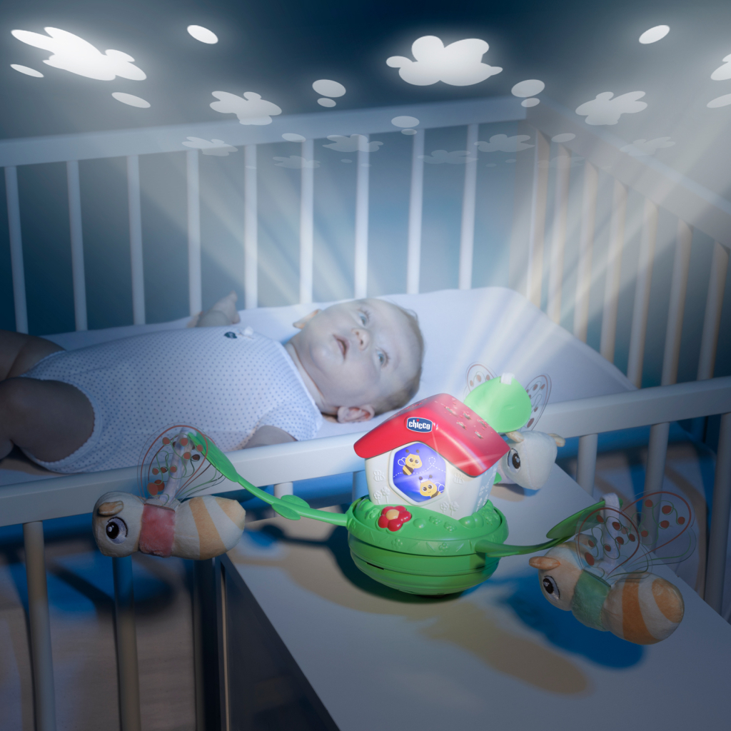 Мобіле Chicco проектор на ліжечко 3 в 1 Бджолиний будиночок (11080.00) - зображення 2