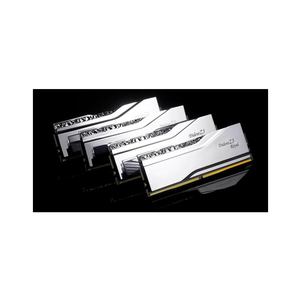 Модуль пам'яті для комп'ютера DDR5 64GB (2x32GB) 6400 MHz Trident Z5 Royal Silver G.Skill (F5-6400J3239G32GX2-TR5S) - зображення 5