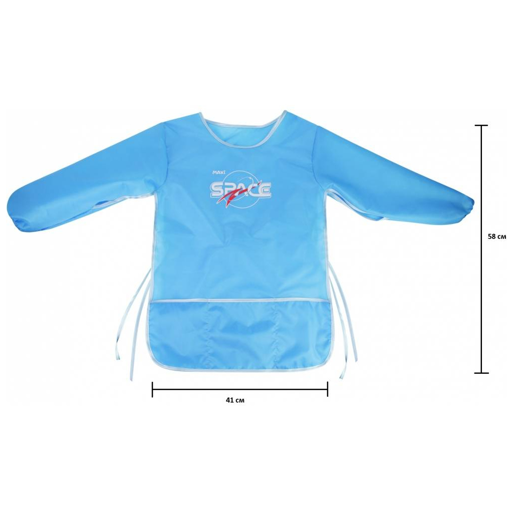 Фартух для творчості Maxi зі спинкою та рукавами, 58*41 см, бла (MX61491-11) - изображение 2