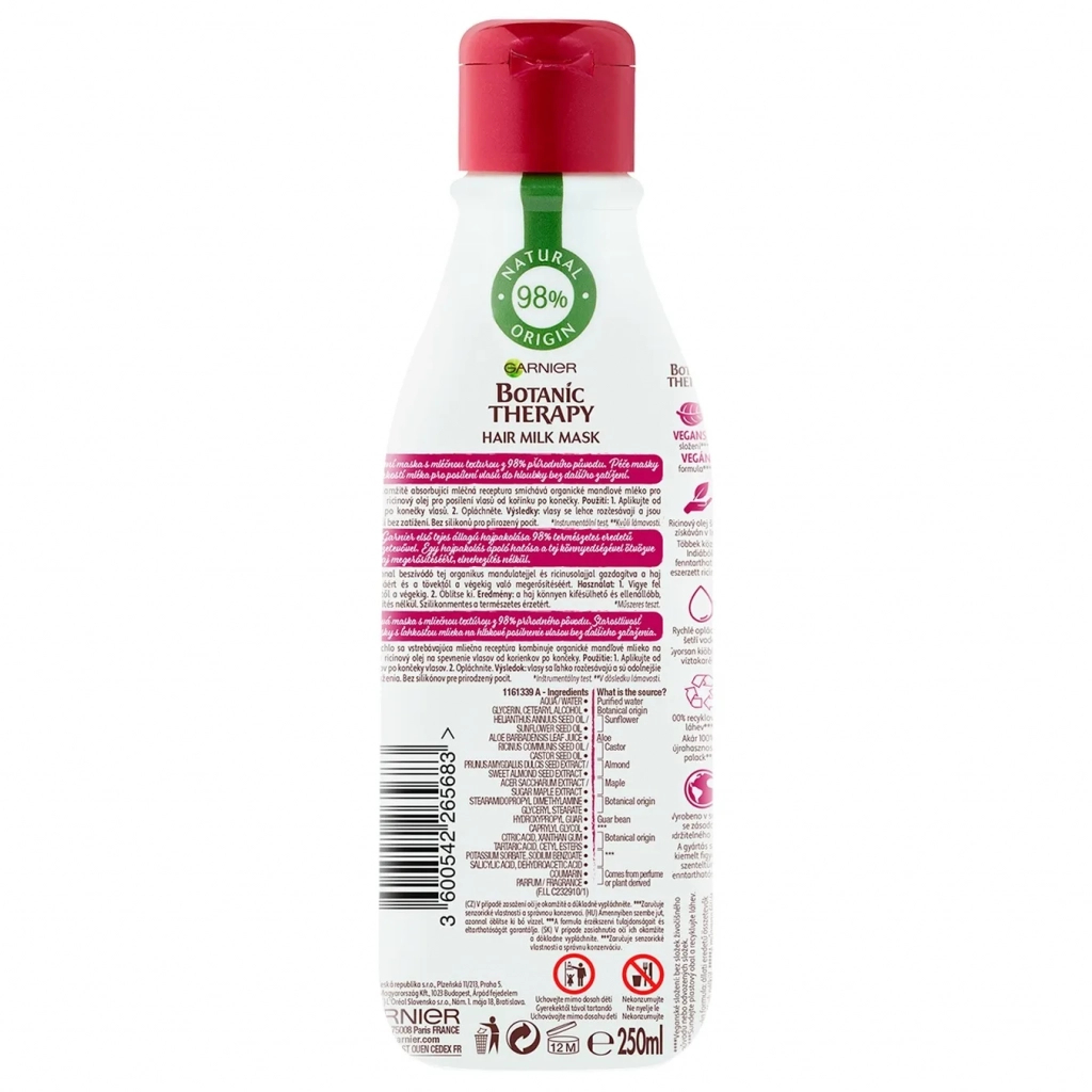 Маска для волосся Garnier Botanic Therapy молочко Касторова олія 250 мл (3600542265683) - зображення 2