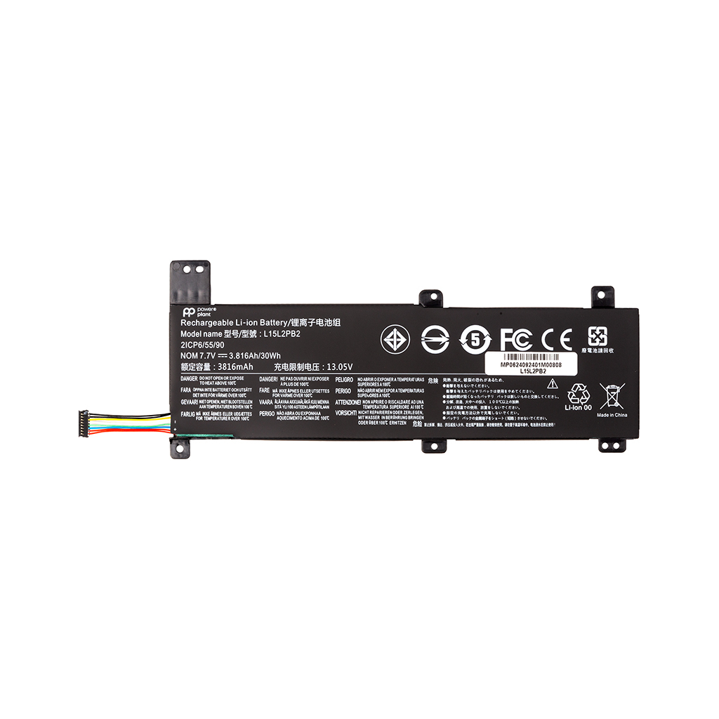 Акумулятор до ноутбука LENOVO IdeaPad Xiaoxin 310-14ISK (L15L2PB2) 7.7V 3816mAh PowerPlant (NB482603) - зображення 1