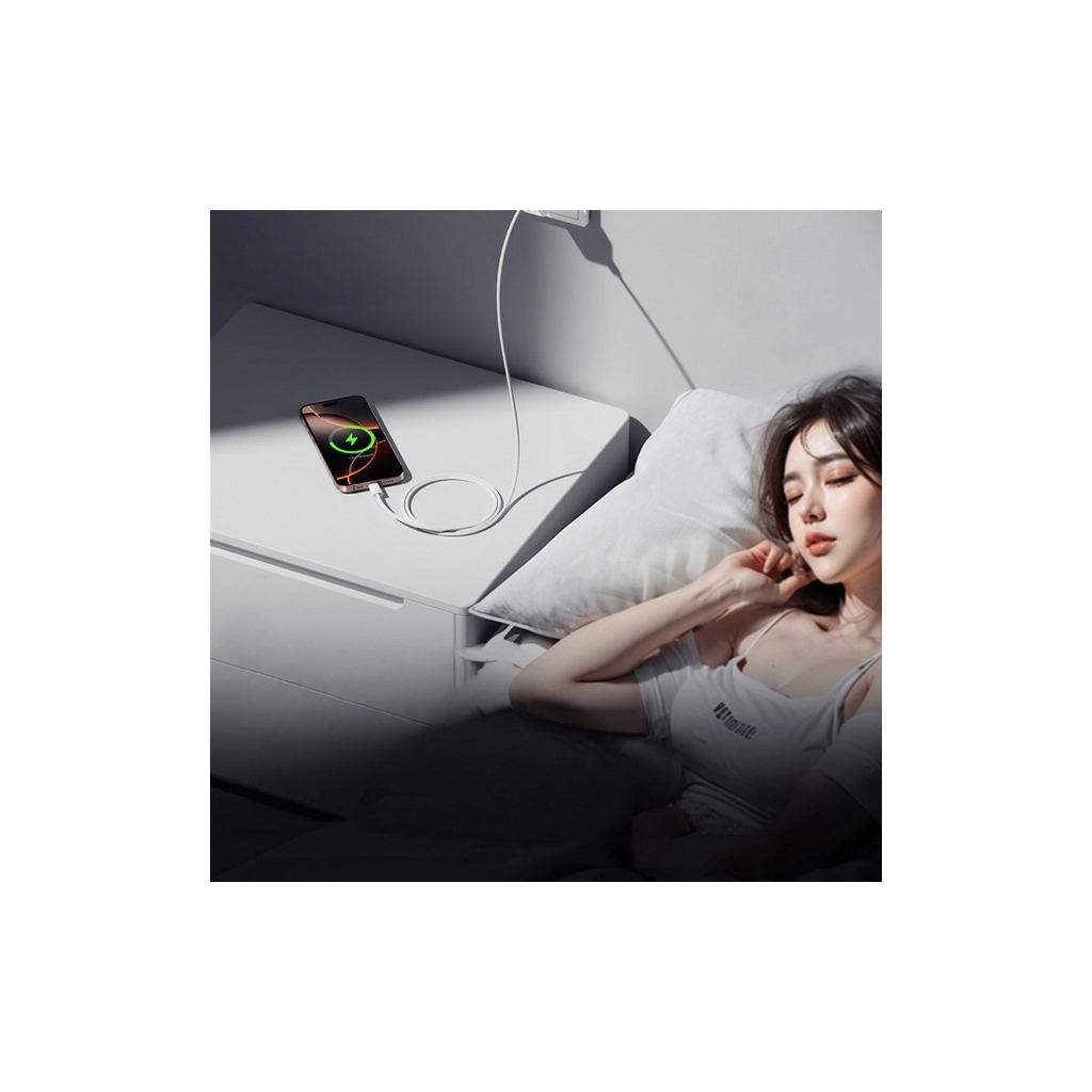 Зарядний пристрій Essager USB-C PD20W + cable USB-C to USB-C white (EFJB02-JSTT2-T) - зображення 4