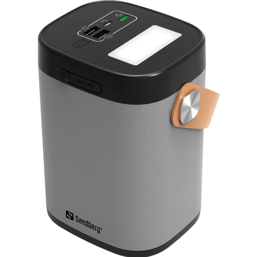 Батарея універсальна Sandberg 60000mAh, PD/20W, QC/3.0, USB-C, USB-A*2(22.5W total), flashlight 3W (420-71) - зображення 2