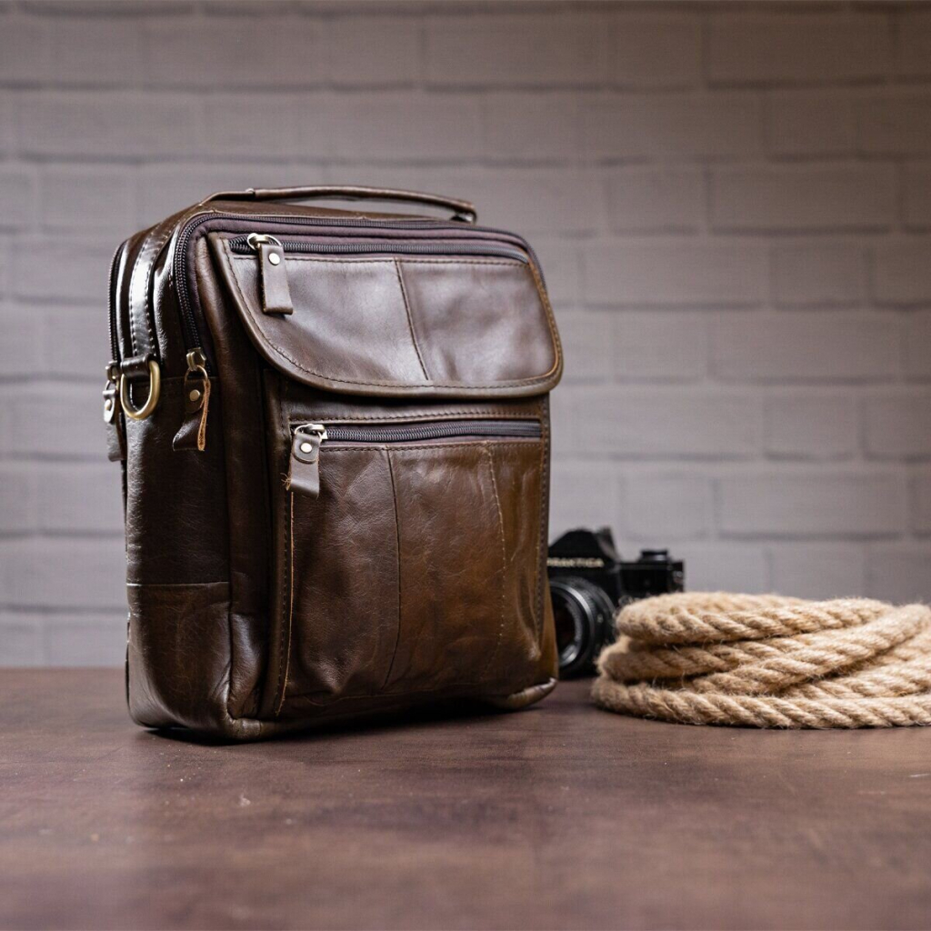 Сумка Vintage Коричнева (14764) - зображення 11