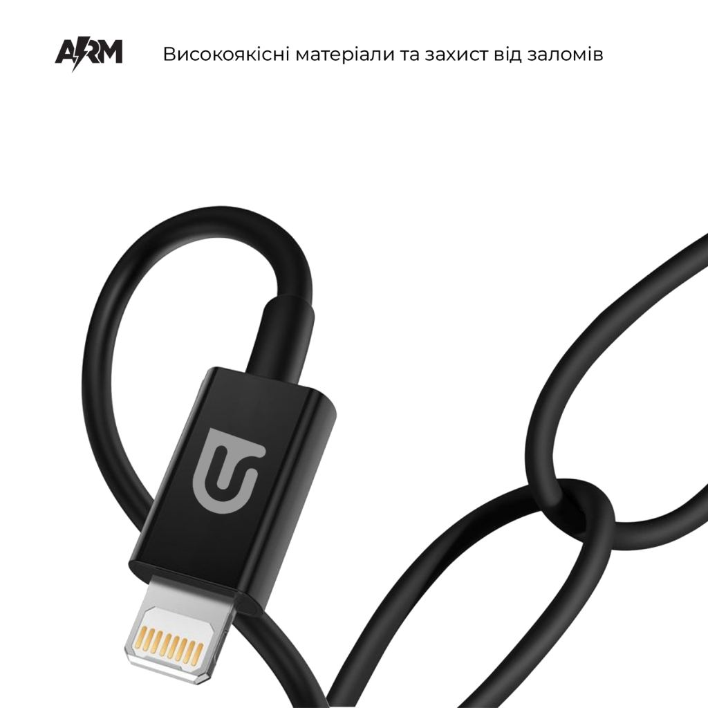 Зарядний пристрій Armorstandart AR-C43 Type-C PD30W + USB QC 3.0 Grey + cable Lightning (ARM82462) - зображення 2