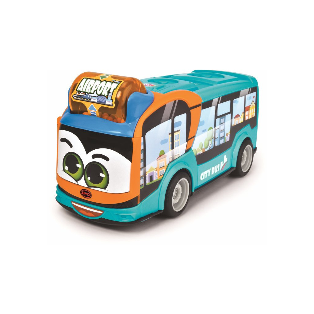 Спецтехніка Dickie Toys Міський автобус АВС "BYD" з відкривними дверцятами та рухомими деталями, 22 см (4113000) - зображення 1