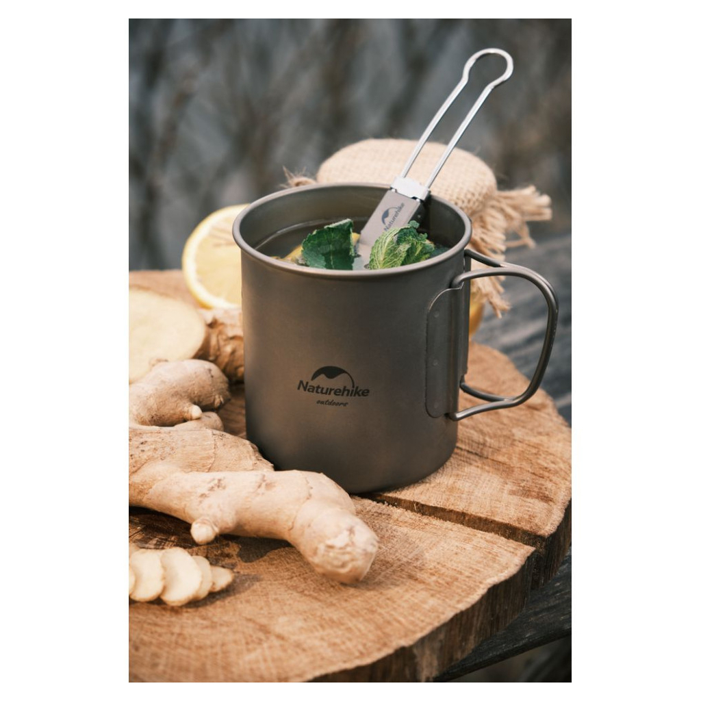 Ложка-виделка туристична Naturehike титанова NH19C001-J (6927595734766) - зображення 10