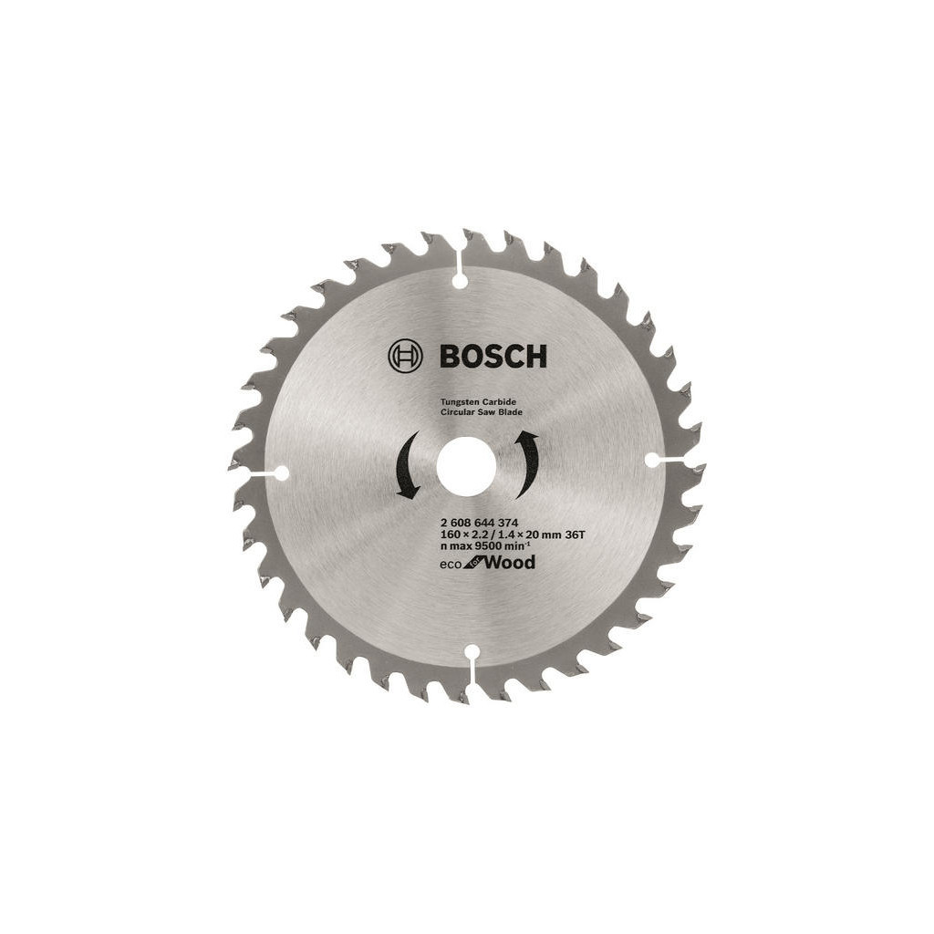 Диск пильний Bosch Eco for Wood 160x2.2x20-36T (2.608.644.374) - зображення 1