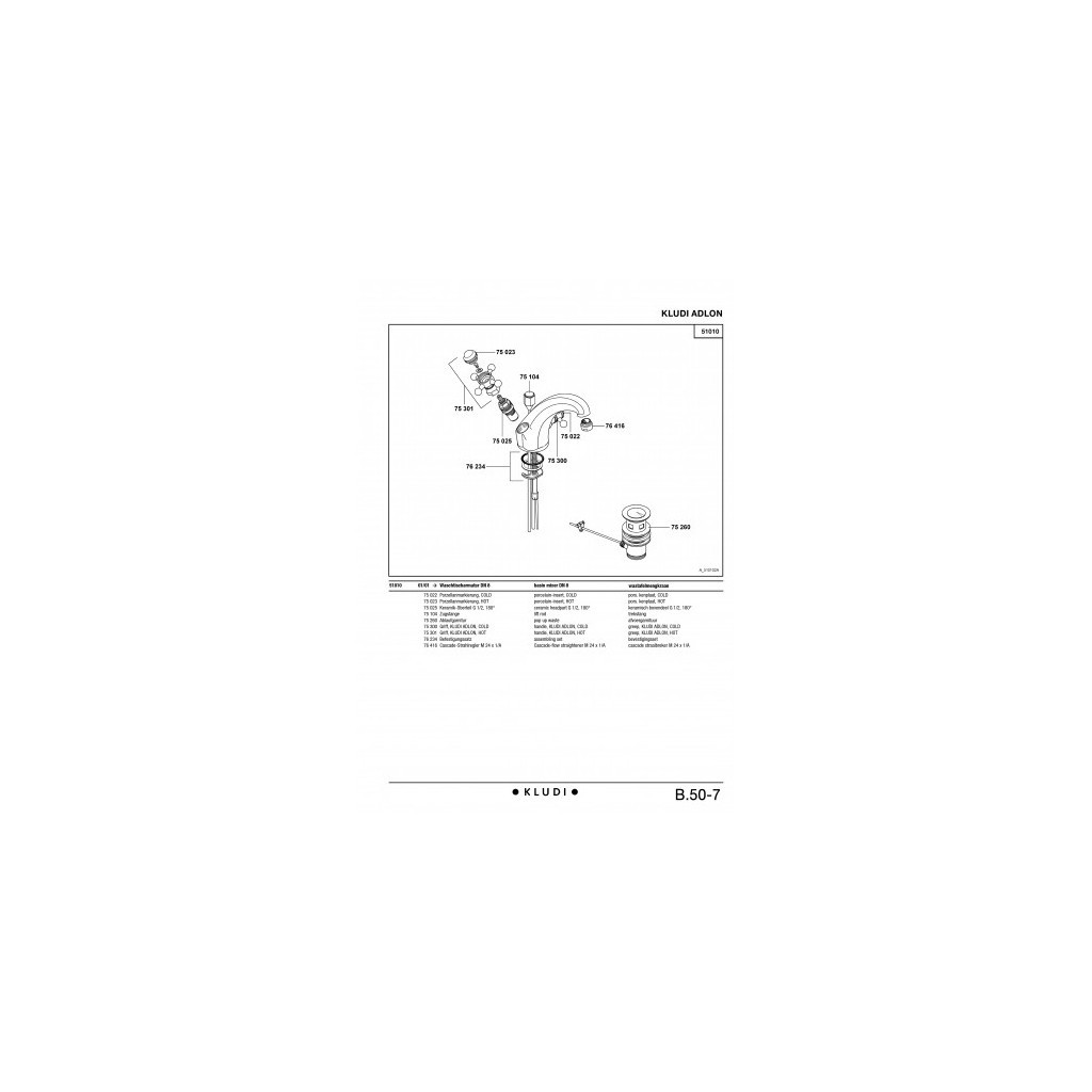 Змішувач KLUDI ADLON (510100520) - зображення 3
