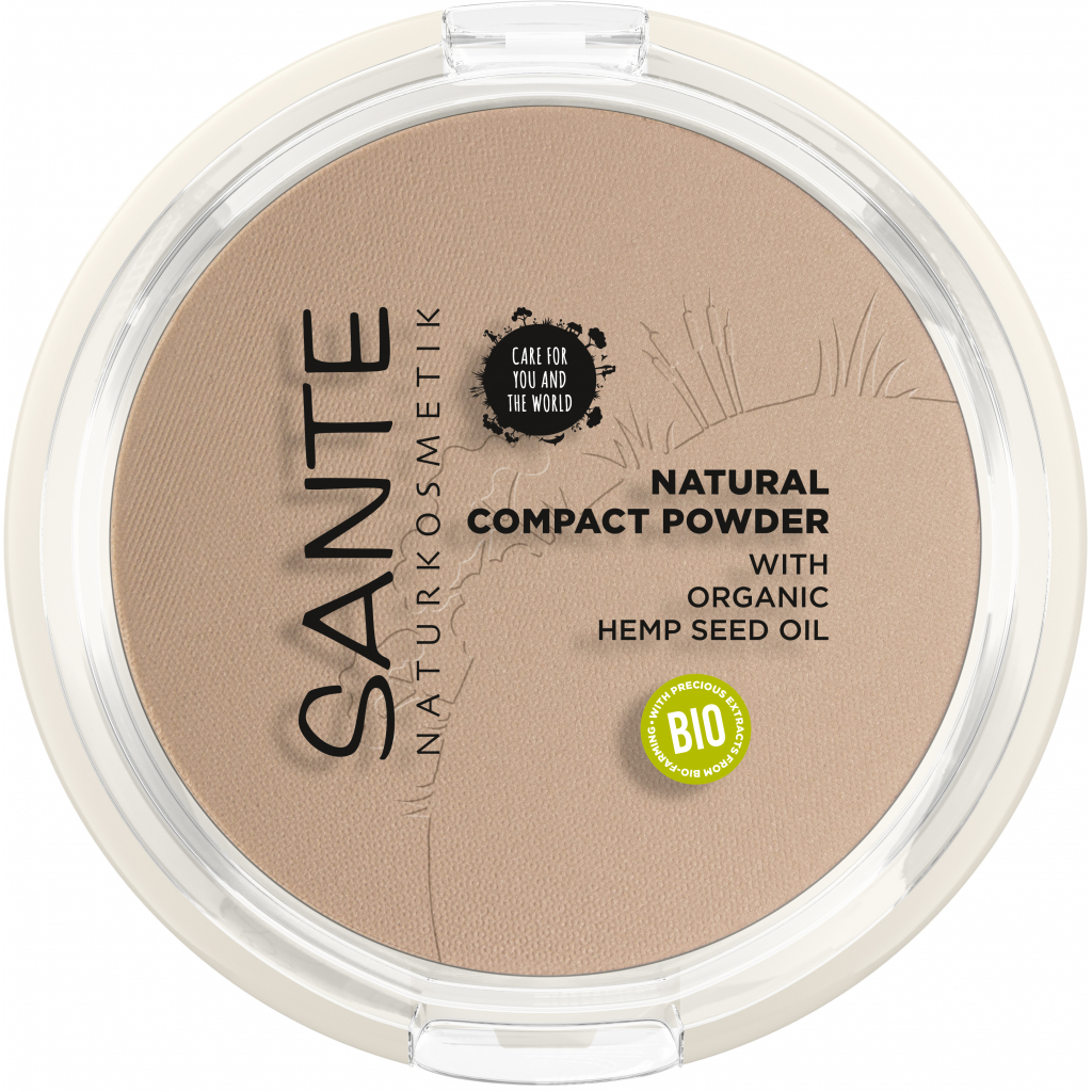 Пудра для обличчя Sante Natural Compact Powder 02 - Neutral Beige 9 г (4025089085386) - зображення 1