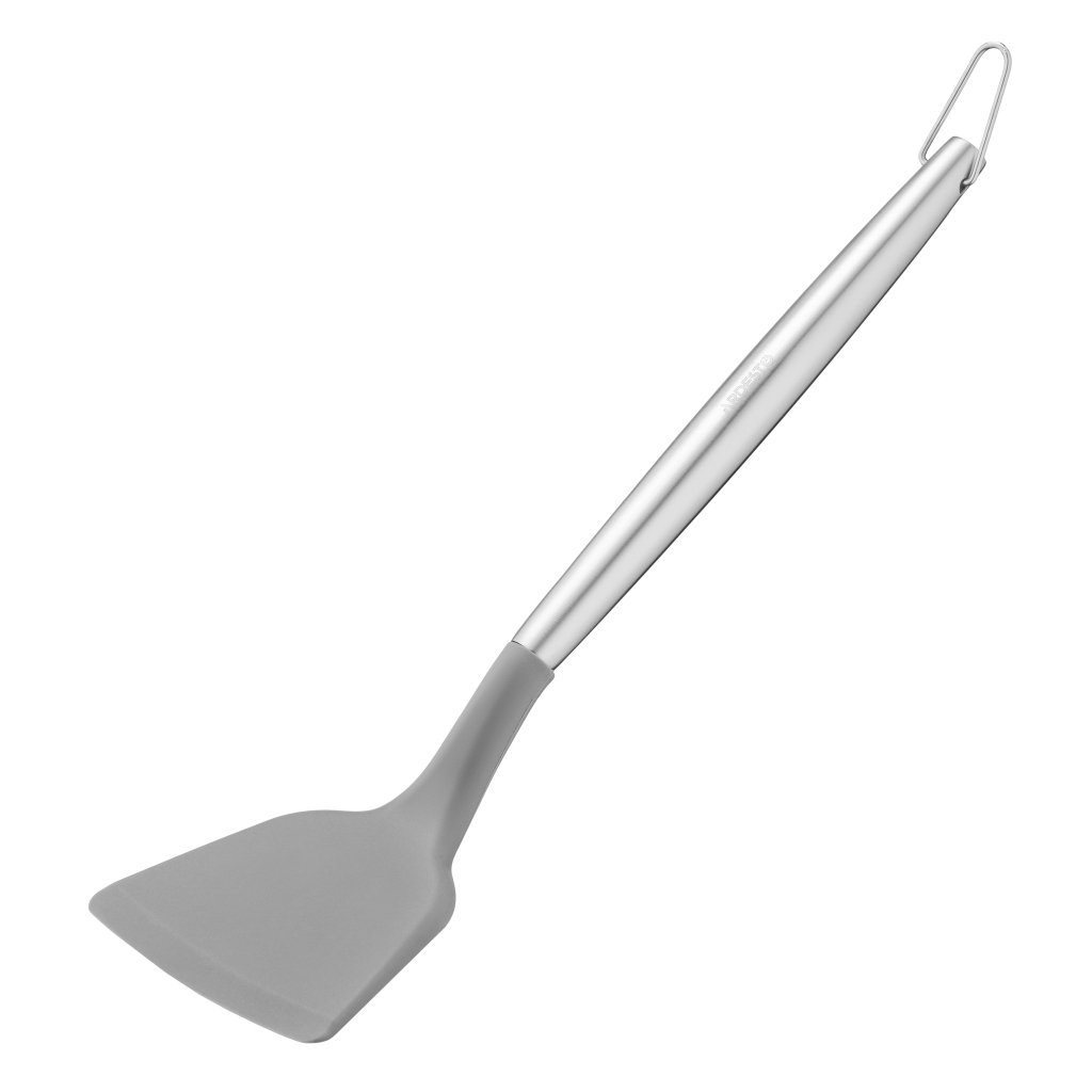 Лопатка кухонна Ardesto Gemini, 35см, силікон, нержавіюча сталь, сіра (AR4450G) - зображення 4