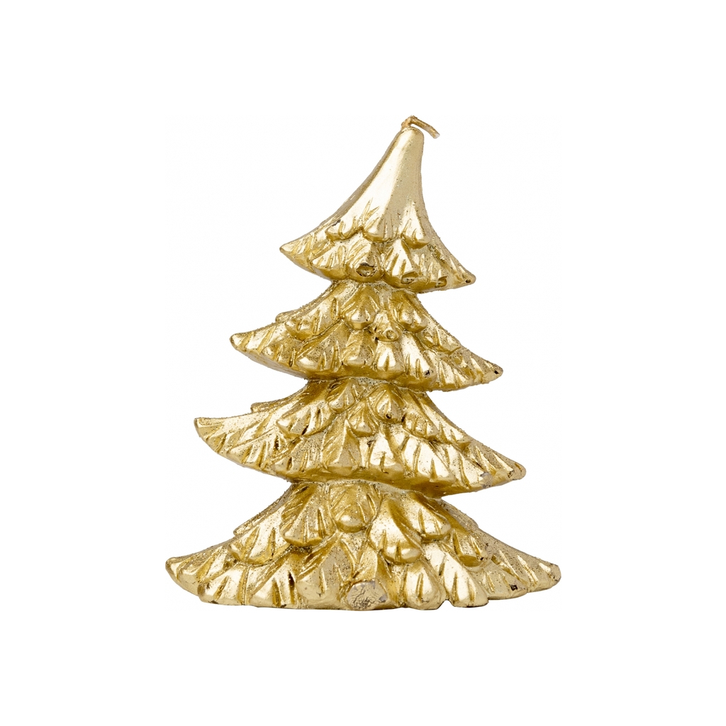Свічка Novogod`ko Золота ялинка 12*10см, парафін (974655) - зображення 1