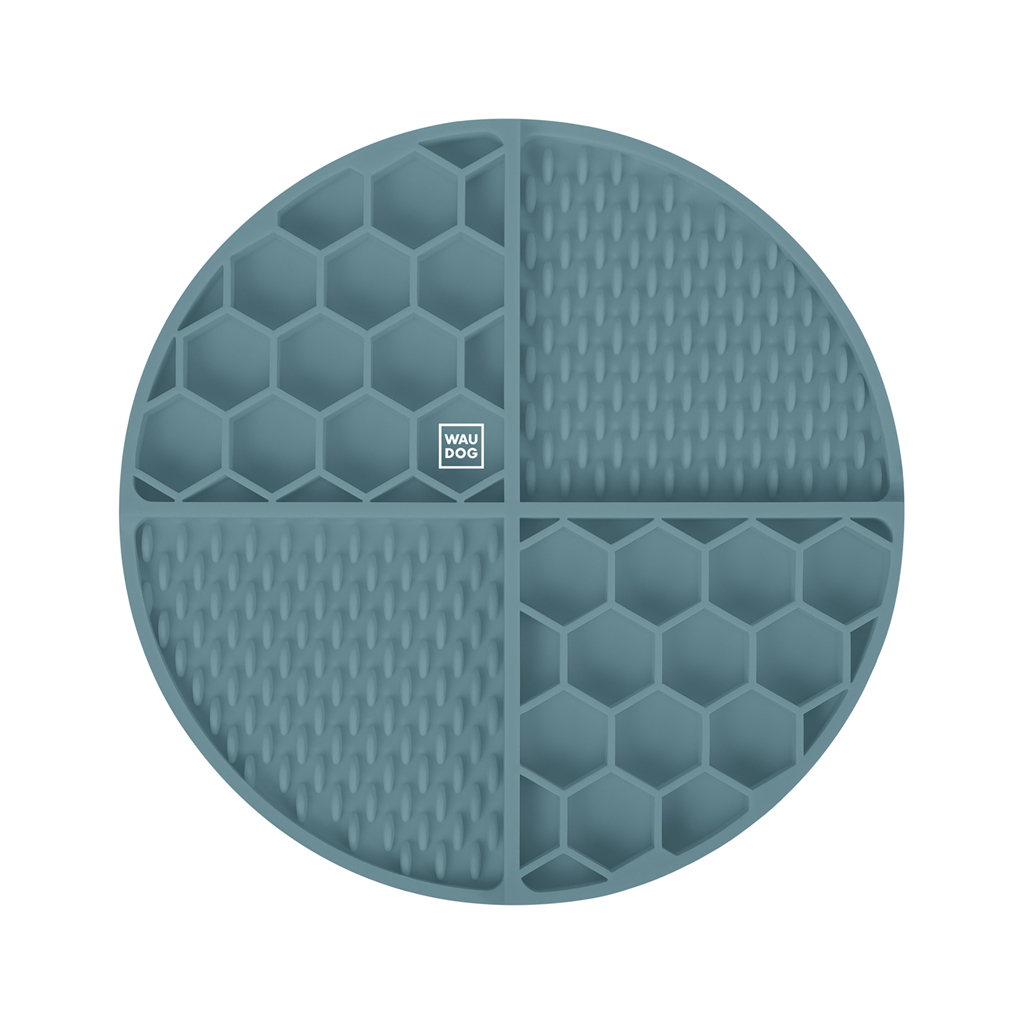 Універсальний посуд для тварин WAUDOG Silicone Килимок для злизування 21х21х3 см сірий (235011) - зображення 3