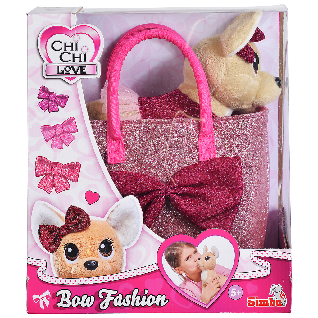 М'яка іграшка Chi Chi Love Чихуахуа Fashion Bow із сумочкою (5893439) - зображення 3