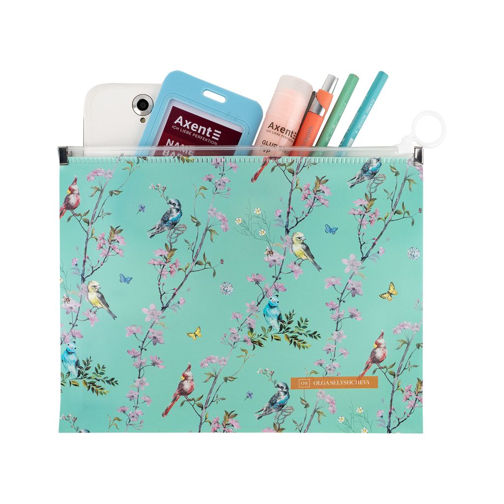 Папка на блискавці Axent zip-lock А5 Olga Selyshcheva, Spring (1498-33-A) - зображення 3