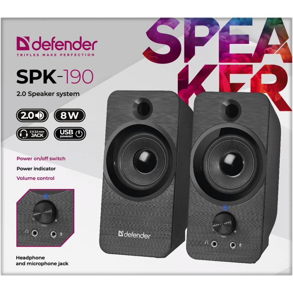 Акустична система Defender SPK-190 Black (65190) - зображення 4