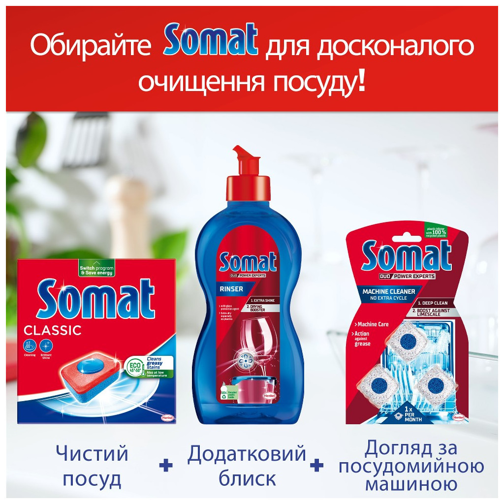 Таблетки для посудомийних машин Somat Classic 50 шт. (9000101577402) - зображення 7