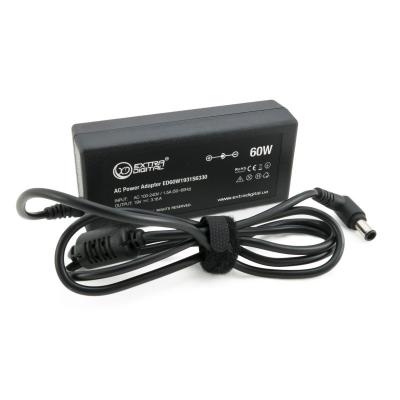 Блок живлення до ноутбуку Extradigital Toshiba 19V, 3.16A, 60W (6.3x3.0) (PST3846) - зображення 1