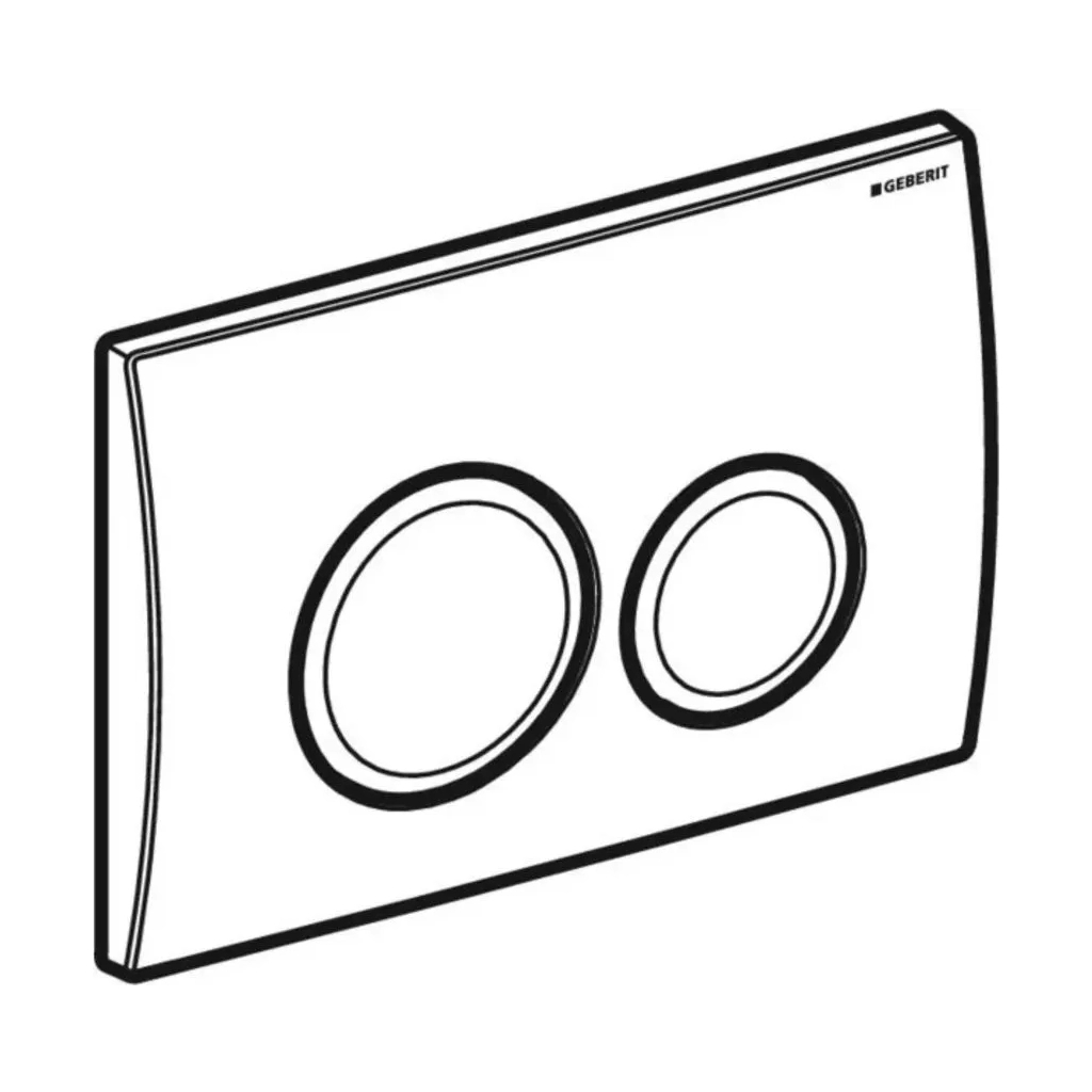 Панель змиву Geberit Delta20 хром мат (115.127.46.1) - зображення 2