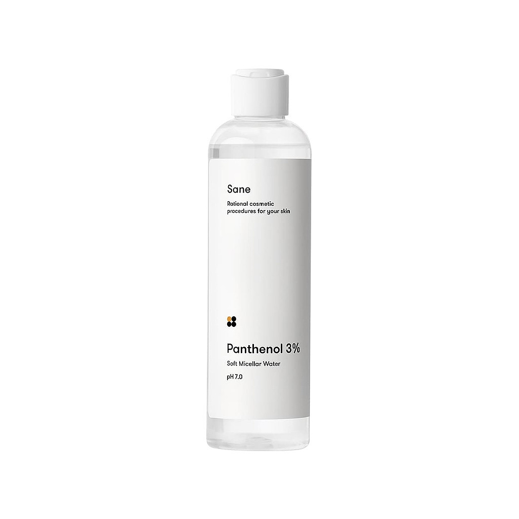 Міцелярна вода Sane Panthenol 3% Soft Micellar Water З пантенолом Для чутливої шкіри 250 мл (4820266830366) - зображення 1