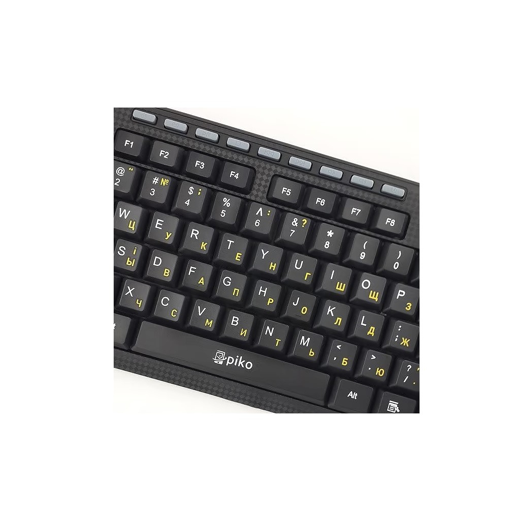 Клавіатура Piko KB-108X Wireless Black (1283126467073) - зображення 2