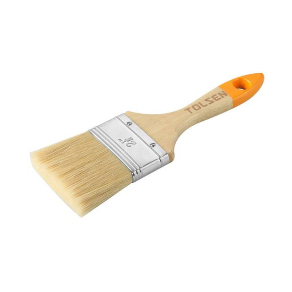 Пензель малярний Tolsen 64х51х15 мм деревяна ручка (40124) - зображення 1