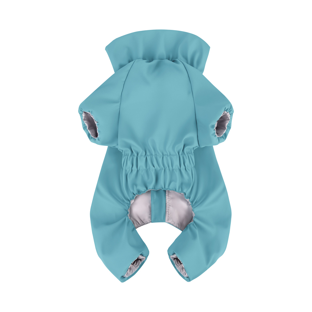 Дощовик для тварин WAUDOG Clothes водонепроникний S35 блакитний (19852) - зображення 2