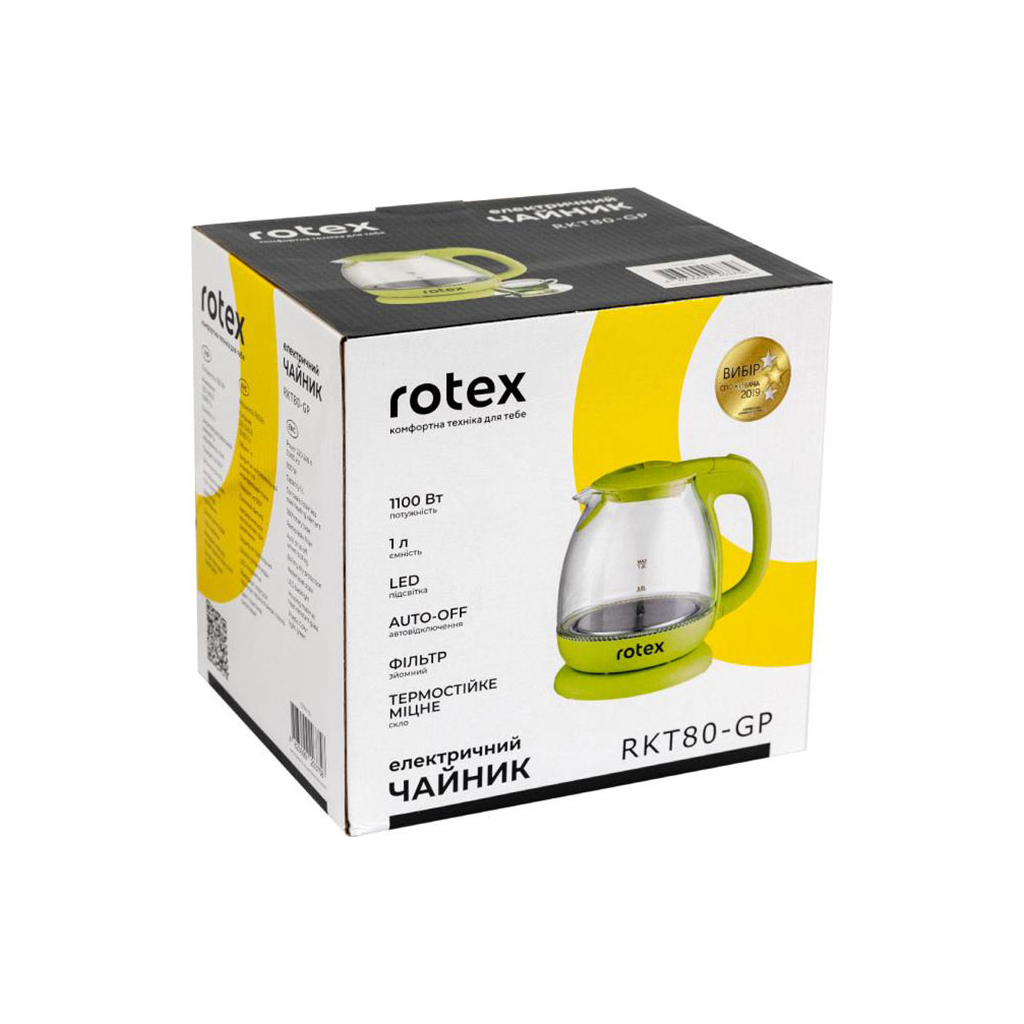Електрочайник Rotex RKT80-GP - зображення 3