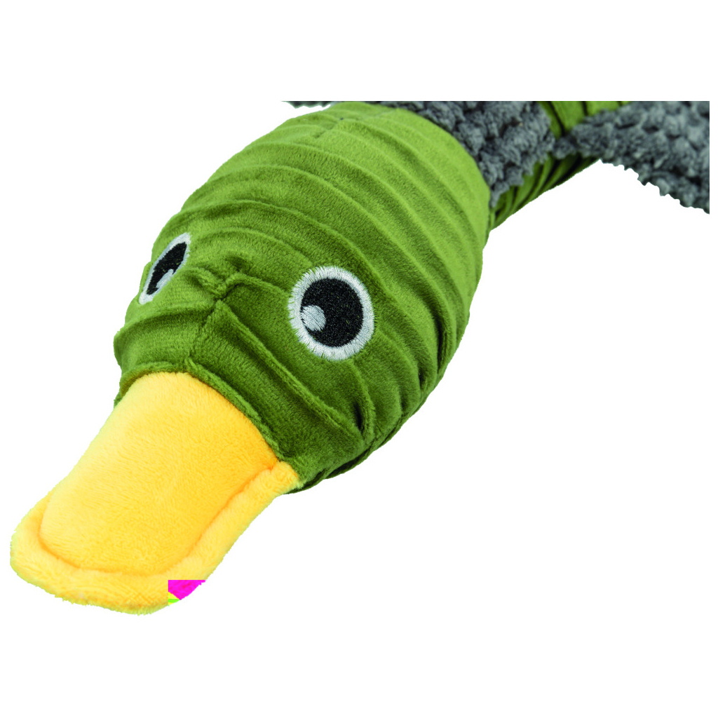 Іграшка для собак Trixie Качка плюшева З перероблених матеріалів 40 см (4011905360973) - зображення 4