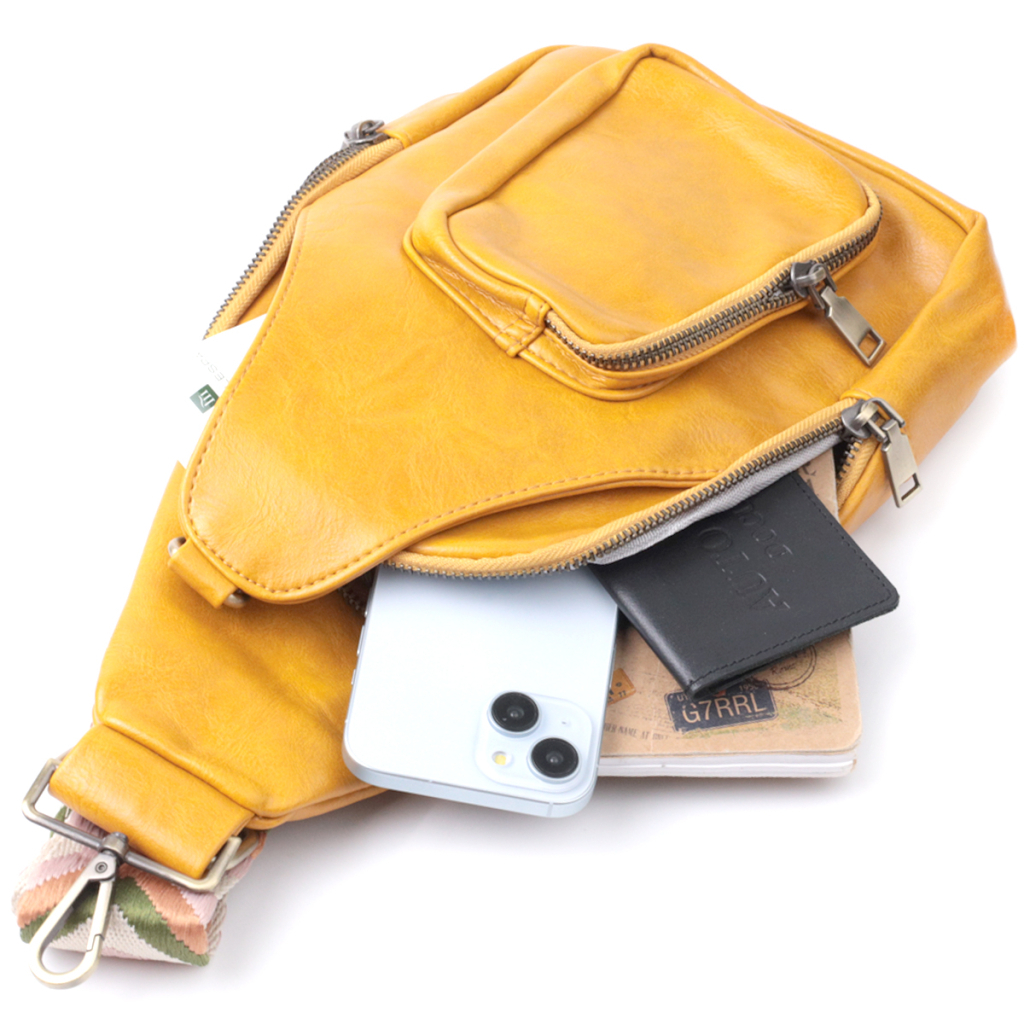 Сумка Vintage З екошкіри Жовта (22775) - зображення 8