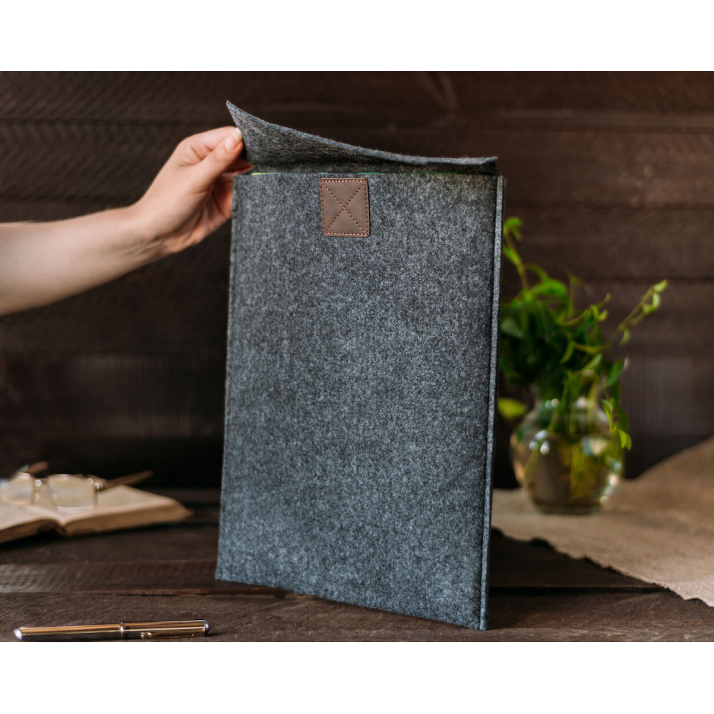 Чохол до ноутбука Gmakin 14" Macbook Pro, vertical, Gray (GM17-14) - зображення 8