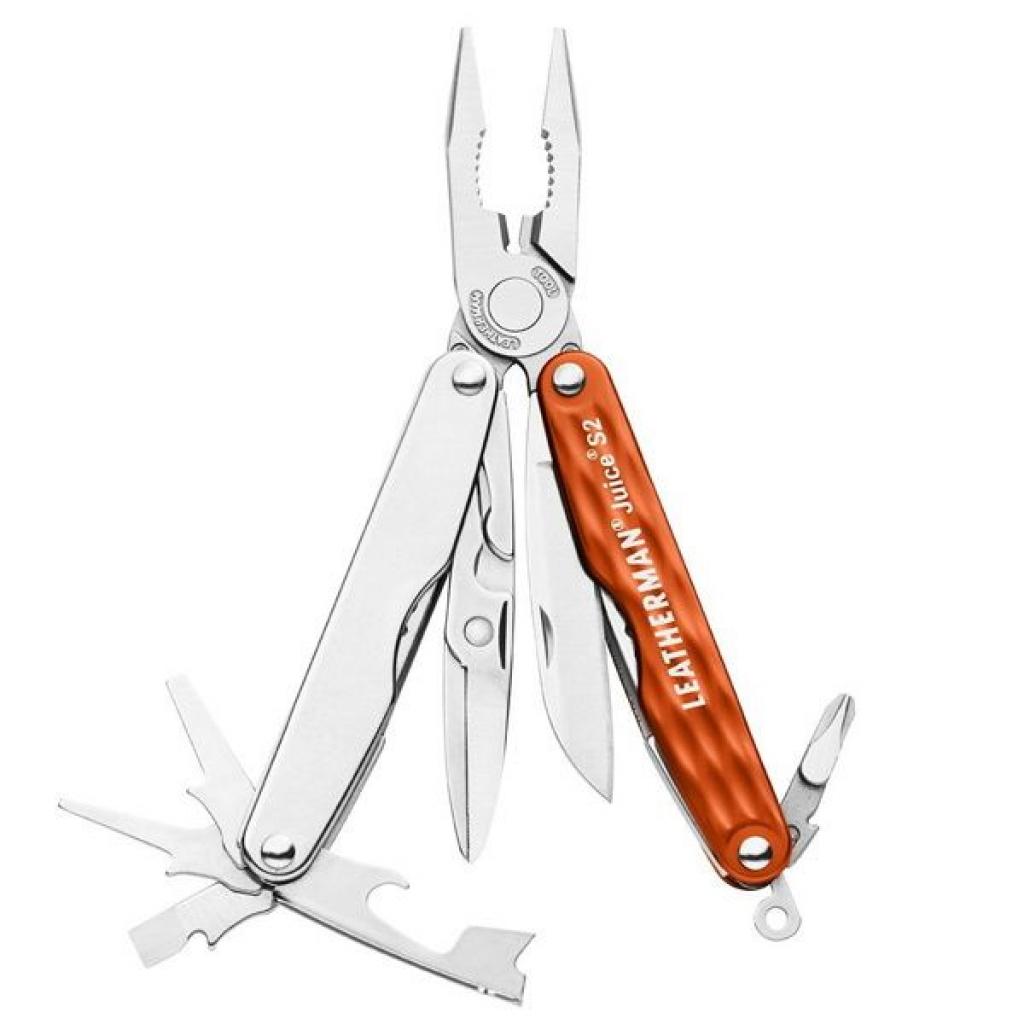 Мультитул Leatherman Juice S2 - CINNABAR ORANGE, картонна коробка (831941) - зображення 1