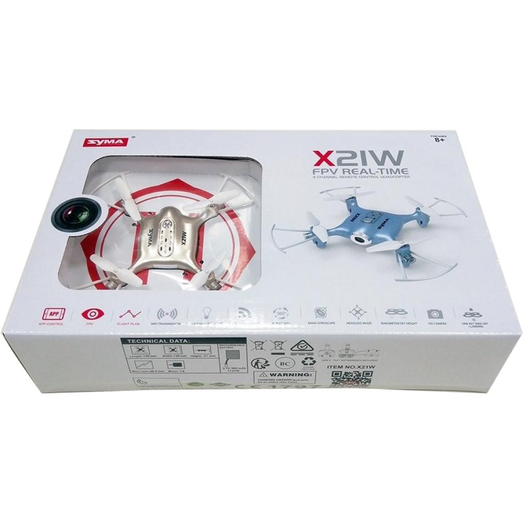 Радіокерована іграшка Syma Квадрокоптер з 2,4 Ггц керуванням та FPV-камерою 13,5 (X21W_Gold) - зображення 6