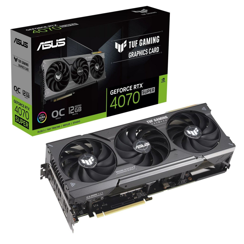 Відеокарта ASUS GeForce RTX4070 SUPER 12Gb TUF OC GAMING (TUF-RTX4070S-O12G-GAMING) - зображення 2