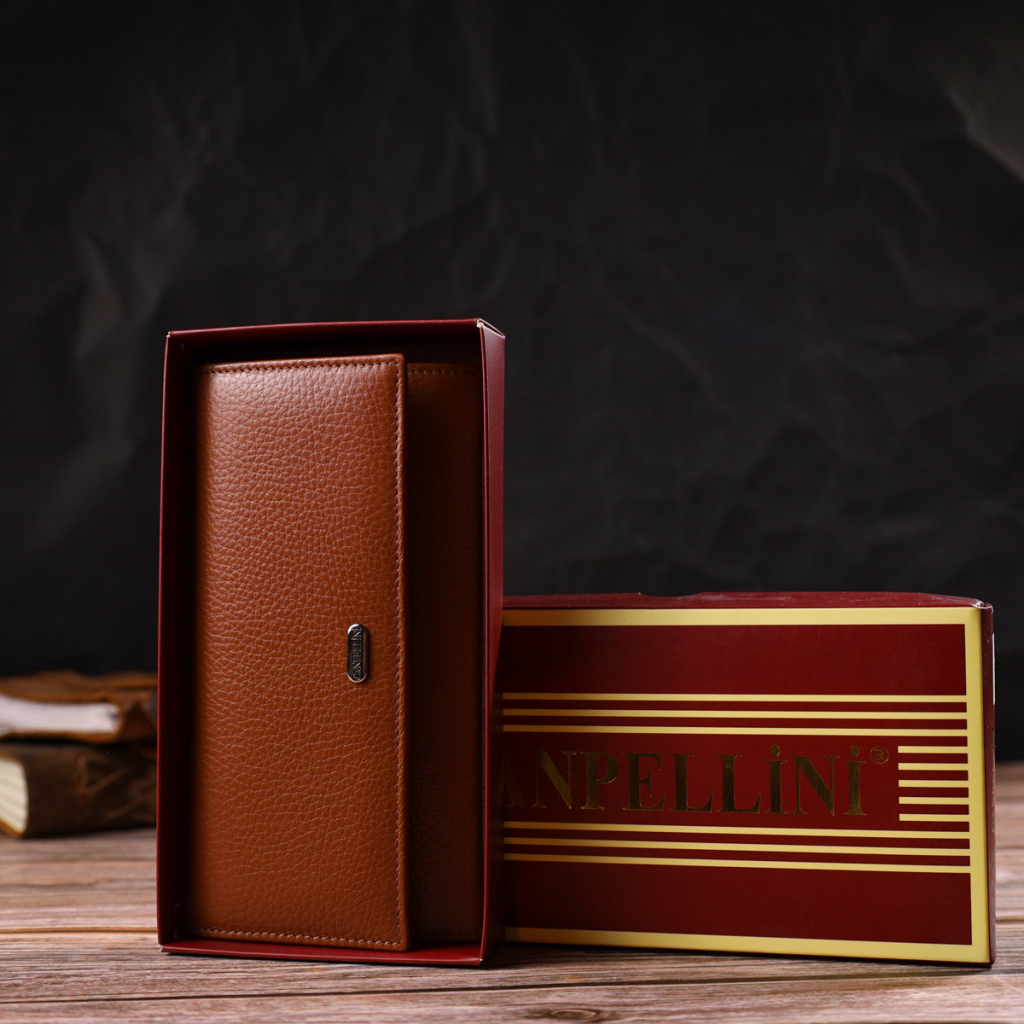 Гаманець Canpellini З натуральної шкіри Коричневий (21829) - зображення 10