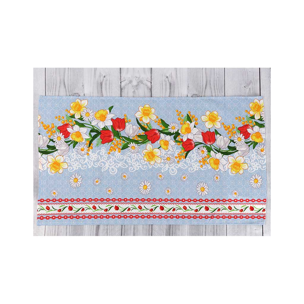 Рушник Руно вафельний набивний Весняні квіти -2, 45х80 см (202.15_Весняні квіти_2) - зображення 2