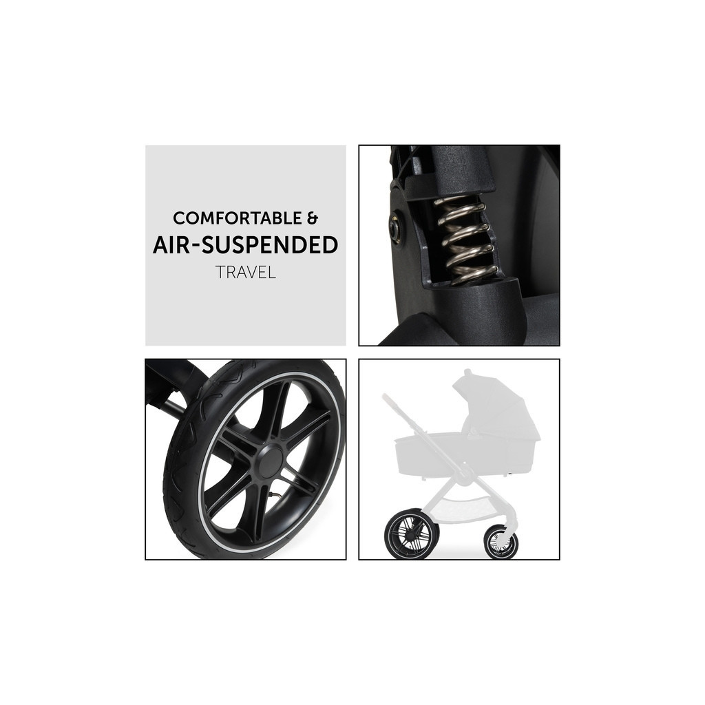 Коляска Hauck 2 в 1 Walk N Care Air (Black) (16547-8) - зображення 9