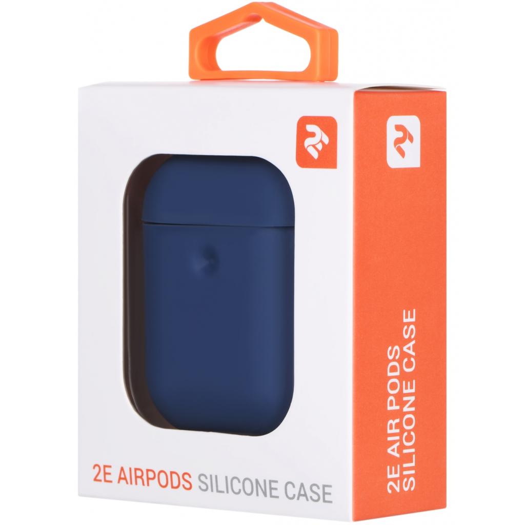 Чохол для навушників 2E для Apple AirPods Pure Color Silicone 3.0 мм Navy (2E-AIR-PODS-IBPCS-3-NV) - зображення 3
