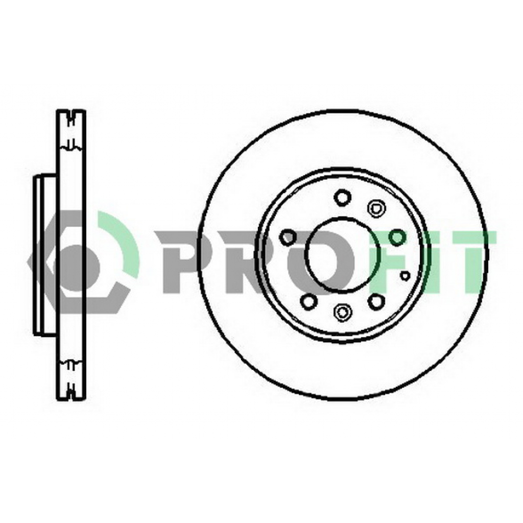 Гальмівний диск Profit 5010-1210 - зображення 1