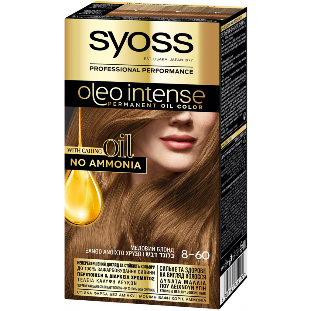 Фарба для волосся Syoss Oleo Intense 8-60 Медовий блонд 115 мл (5201143734172) - зображення 1