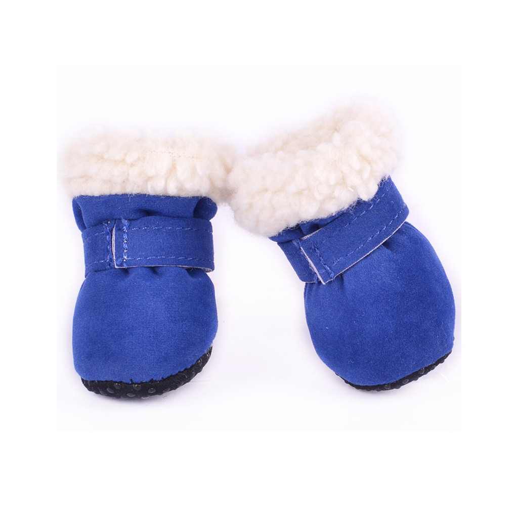 Черевики для собак Ruispet для малих порід, зимові з утепленням 4 шт M сині (2700000033050) - зображення 2