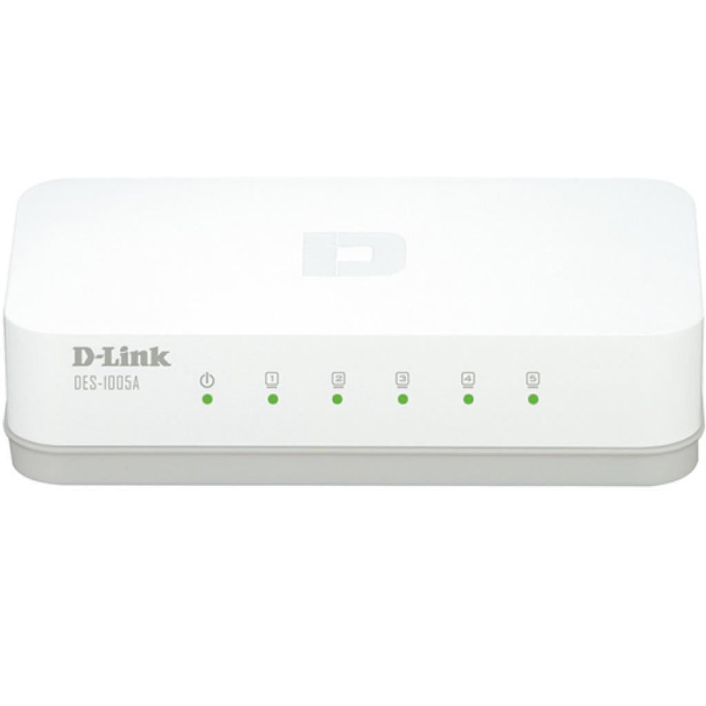 Комутатор мережевий D-Link DES-1005A (DES-1005A/E2B) - зображення 1
