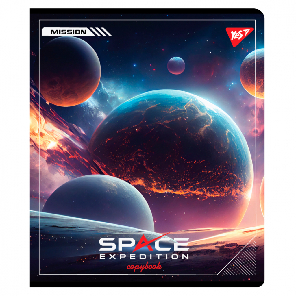 Зошит Yes Space expedition 12 аркушів лінія (767512) - зображення 5