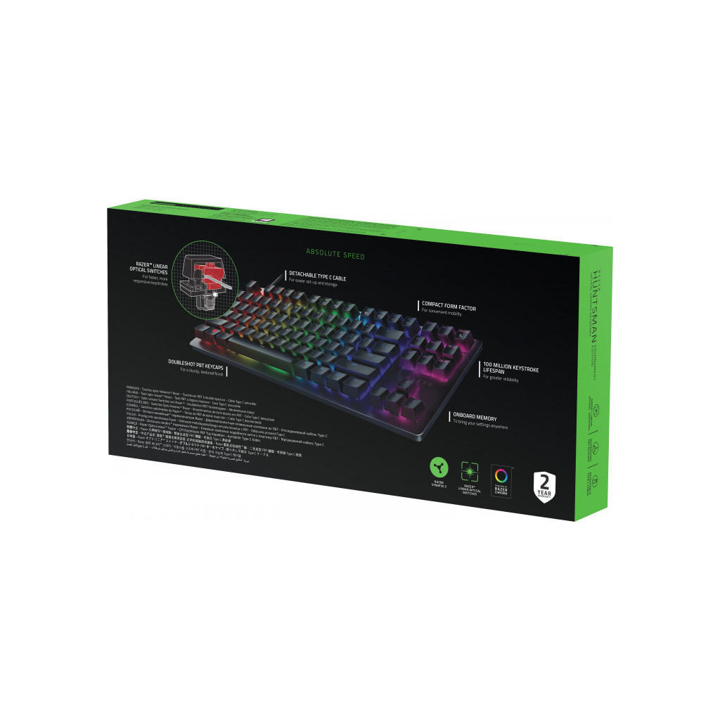 Клавіатура Razer Huntsman TE Red Switch RU USB (RZ03-03081000-R3R1) - зображення 6